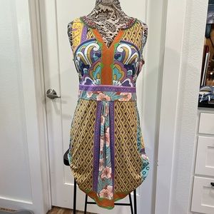 Hale Bob sleeveless beaded dress